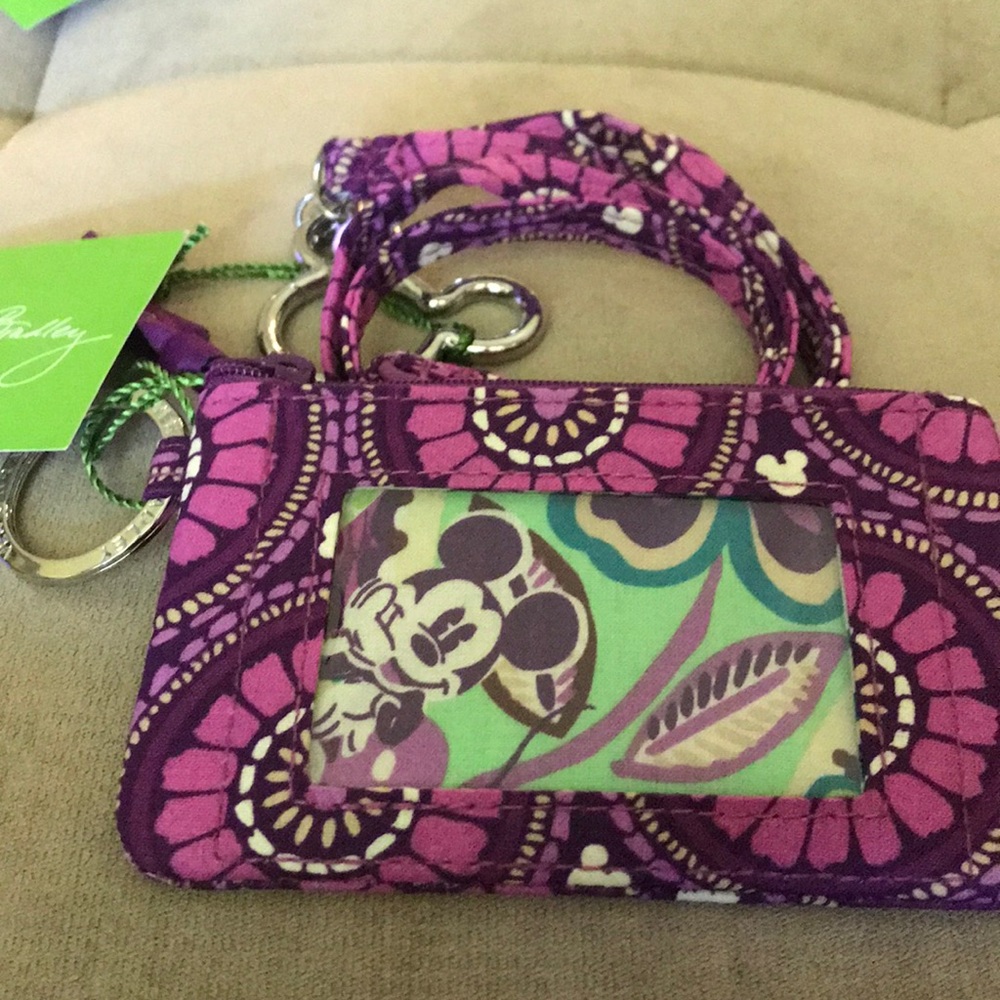 NWT Plums Up Zip ID and Lanyard